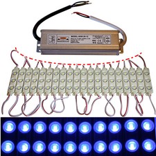 LED Module + Netzteil - blau -