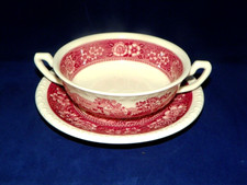 Suppentasse mit Untertasse von Villeroy & Boch Rusticana rot 