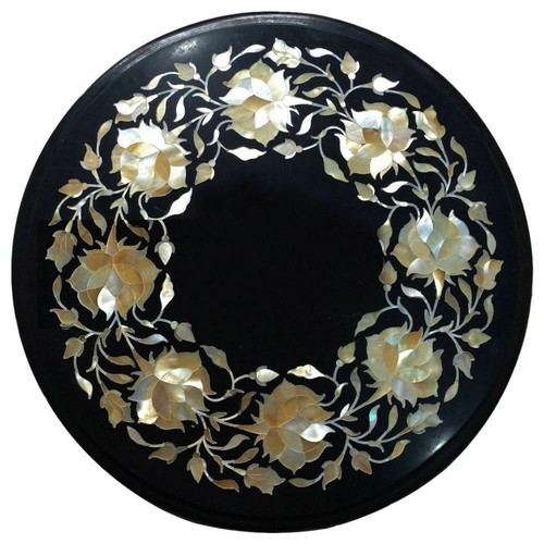 Marmor eck tischplatte - 12",
