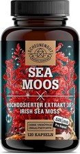 Sea Moss Kapseln aus Irish Moss - Hochdosierter Extrakt 30:1 - 120 Vegane Stk