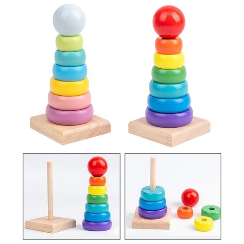 Rainbow stacker tower - rainbow,