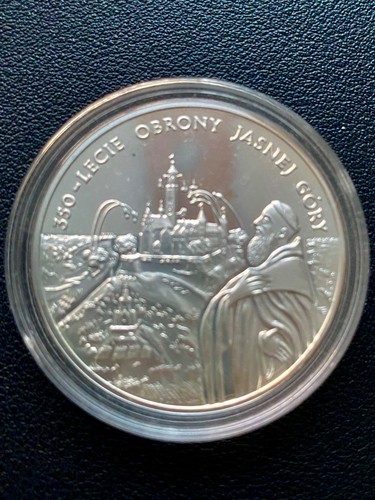 Polnische silber münze zl - silber, 20