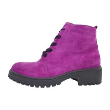 Waldläufer H-Luise Damenschuhe Schnürer Stiefel Violett Freizeit