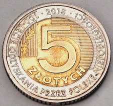 Polen 5 Zlotych 2018 , 100
