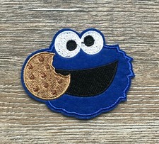 Krümelmonster Patch Aufnäher Bügelbild Cookie Monster Muppet Show Sesamstraße