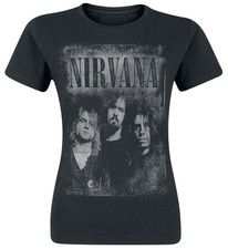 Nirvana T-Shirt Damen Faded