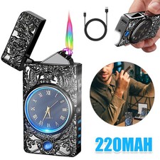 Dual Arc USB Lighter Elektrisch Feuerzeug Lichtbogen Aufladbar Plasma Feuerzeug