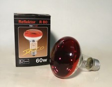 Reflektor R80 Klar / Rot Glühbirne 60W Party Spot 80° E27 220-230V
