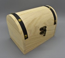 "PIRATEN" SCHATZTRUHE SCHATZKISTE HOLZKISTE SCHATULLE NEU Größe: 14,5x10x11 cm