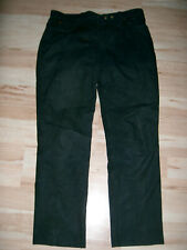 Motorradlederhose Lederhose Nubukleder schwarz von Polo Größe 54 52 l