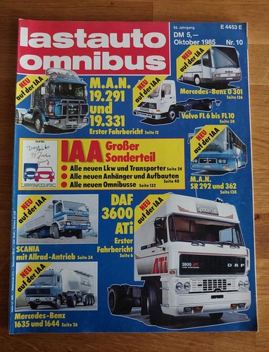 Lastauto omnibus 1985 daf - lastauto-omnibus, 10/1985