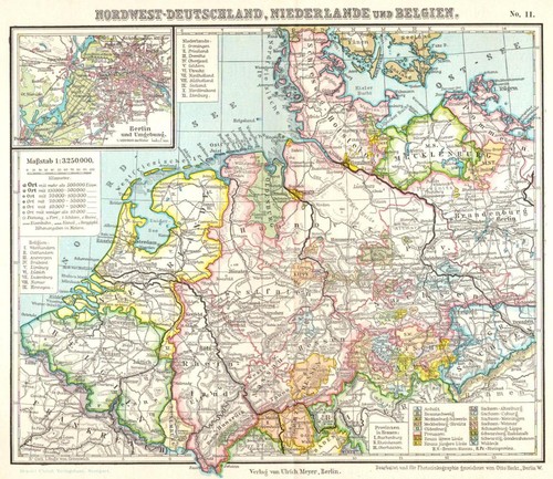 Historische landkarte - historische,