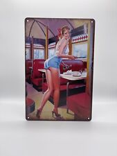 Blechschild American Diner 20x30cm Nostalgie Retro Reklame Vintage Deko USA