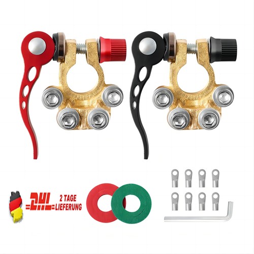 Clip batterieklemmen - 2x,
