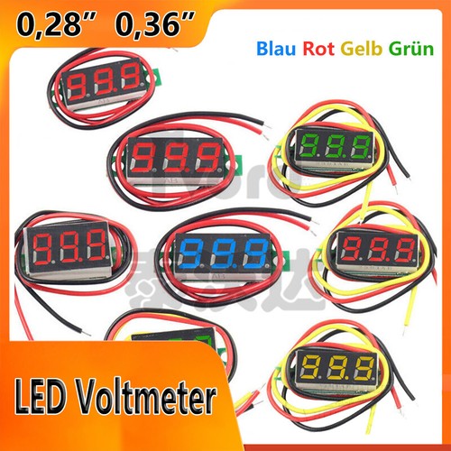 Led voltmeter mini einbau - voltmeter,