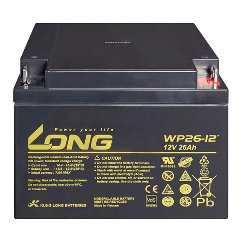 12v 26ah long wp26 vds - long,
