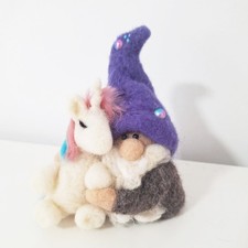 Wichtel Figur gefilzt, Gnom, Zwerg gefilzt, Filzpuppe, Glücksbringer