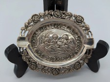 Versilberter Aschenbecher mit