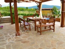 15m2Polygonalplatten Gneis Gehwegplatten Terrassenplatten Gold Braun Hofplatten