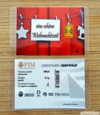 0,1 Gramm Goldbarren "Schöne Weihnachtszeit" 0,10g Gold Barren Weihnachten 2025