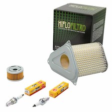 Wartungspaket für Suzuki BIG DR 750 DR 800 88-90 Luftfilter+Ölfilter+Zündkerzen