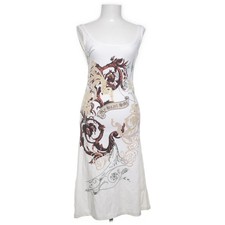 Kara Makan, Kleid, Größe: 36, Weiß/Mehrfarbig, Baumwolle/Elasthan, Paisley #pmP