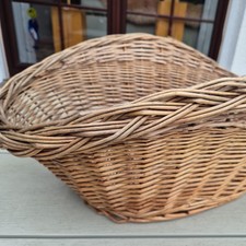 XXL Weidenkorb Rattankorb Pflanzkorb Dekokorb  Korb oval Groß Braun 