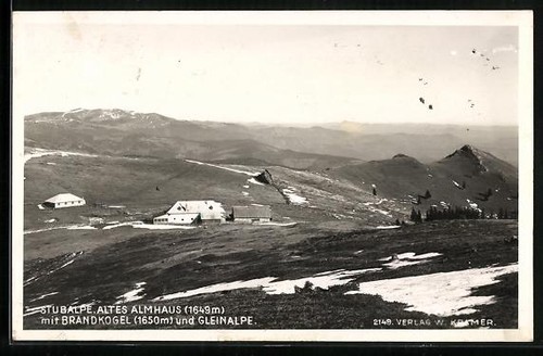 Ansichtskarte altes almhaus - altes,