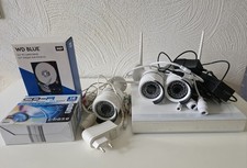 NVR Überwachungspaket 3x AMGoCam Kamera + WD Blue 1TB WD10EZEX + Hitachi 2TB