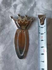 Lesezeichen Metall TCM Gestempelt ? Krone Kronenform Silber 65mm Versilbert (?)