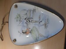 Vintage Porzellan Wand Teller Platte Alka Pußta 50er Nierenform Sammlerstück