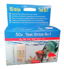 EasyLife Wassertest 6in1 50 Teststreifen Wasserteststreifen GH KH PH No2 No3 Cl