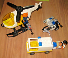 LEGO Duplo 7841 Flughafen Rettungsteam Hubschrauber Krankenwagen Anhänger