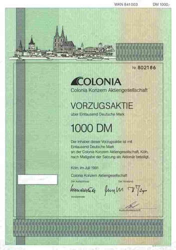 Colonia konzern - colonia, ag