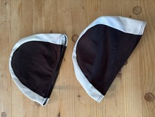 2 Stück Badehaube Badekappe schwarz- weiß für Kinder