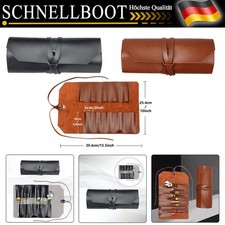 Leder-Werkzeugrolle Aufrollbare Werkzeugtasche für Herren Aufbewahrungstasche_DE