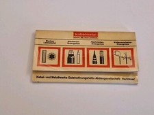 Streichholzheftchen, Kabel - und Metallwerke Gutehoffnungshütte Hannover 