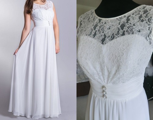 Chiffon abendkleid - abendkleid, /