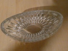Glasschale oval ca. 20 x 12 Schale Schüssel