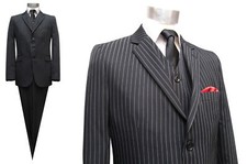 Nadelstreifen Herrenanzug mit Weste*111*