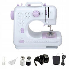 Nähmaschine für Kinder und Anfänger 12 Stichmuster Mini mit Fußpedal Strom
