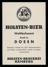 Alte Werbung 1954 Holste-Bier