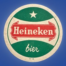 Bierdeckel Heineken (rot/grün