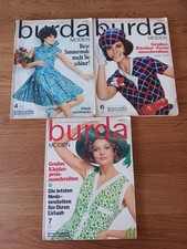 ⭐ Vintage 60s BURDA Moden 3x Heft 1968 komplett mit Schnittmuster etc. ⭐