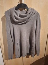 Damen 100 % Kaschmir-Pullover grau, Gr. M