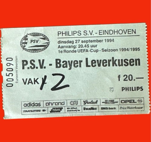 Ticket 1994 uefa cup psv - 1994/95,