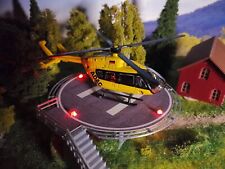 Hubschrauberlandeplatz für Helikopter  mit LED  Spur H0 1:87 Fertigmodell