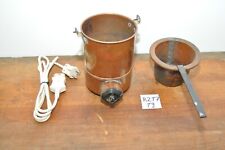 Kupfer Schmelztopf / Schmelztiegel / Wasserbad / Schmelzbad / Ex. Bundeswehr T9