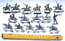 Zinnfiguren Soldat Zinnsoldaten Zinn Militär Flachfiguren bemalt 16 Stück