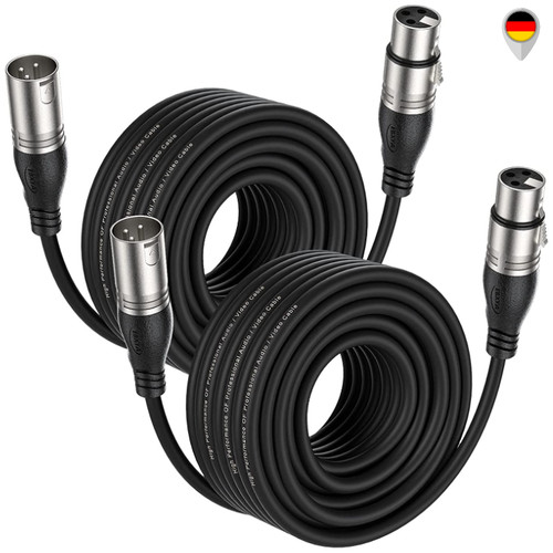 Ebxya xlr mikrofonkabel 15m - mikrofonkabel,